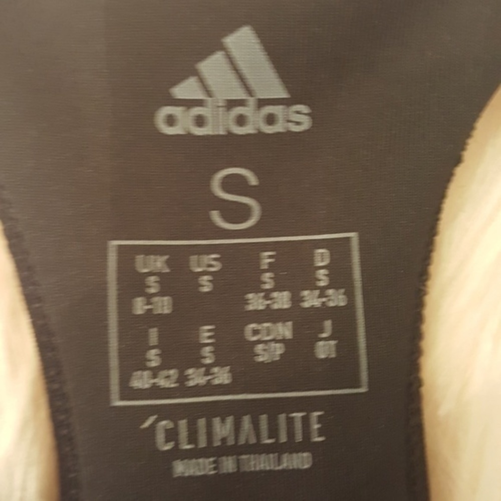 NWT ADIDAS BLK GRAPHIC SPORTS BRA SIZE‎ SMALL - Picture 6 of 7